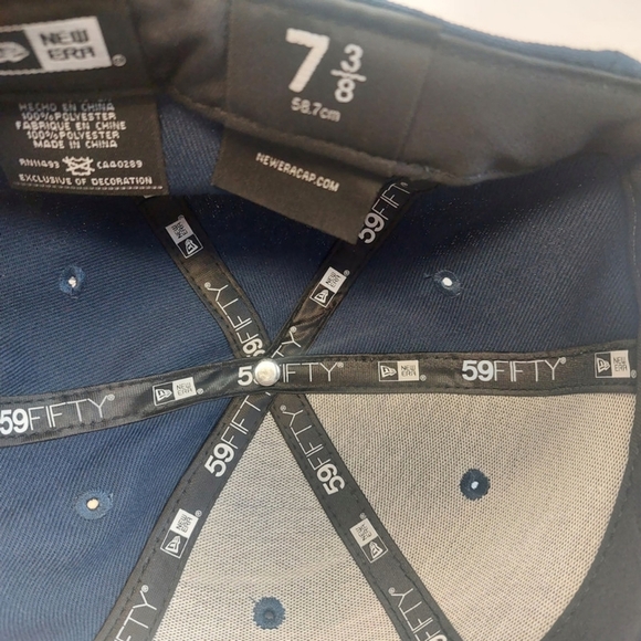 59Fifty New Era Size 7 3/8 Cleveland Cavaliers Fitted Hat Performance Cap - Picture 6 of 6